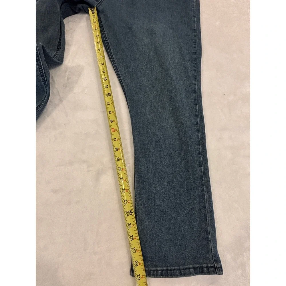 Paperdenim&cloth Mens Jeans 48x30 Blue Medium Wash Straight Leg Denim Pants
